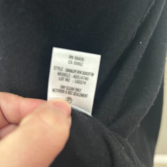 Theory Cardigan Cashmere Blend Black Button Down Ruffled Hem Sweater SZSP - Picture 9 of 9